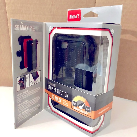 NEW BALLISTIC SG MAXX iPhone 5 5S Phone Case w/ Belt Clip Black SX0945-M005 - Picture 3 of 11
